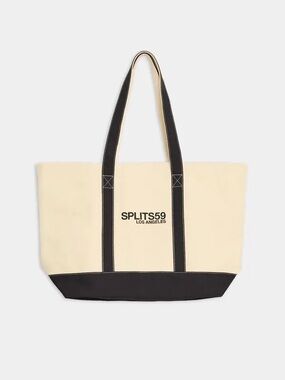 Splits59 Canvas Tote with Navy trim